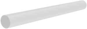 Труба водосточная ПВХ, цвет белый, длина 3 м, диаметр 74 мм, фотография 1