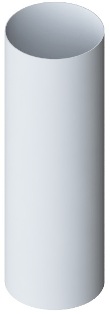 Труба водосточная ПВХ, цвет белый, длина 3 м, диаметр 95 мм, фотография 1