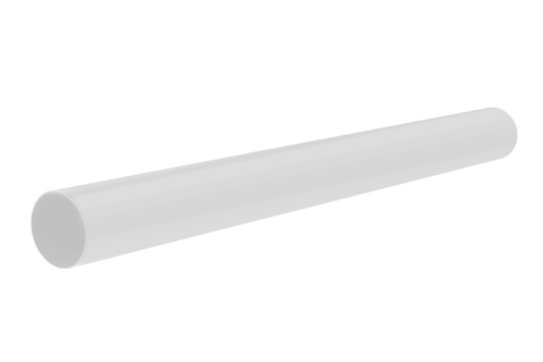 Труба водосточная с муфтой ПВХ, цвет Белый, арт. 6837