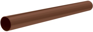 Труба водосточная ПВХ, цвет коричневый, длина 4м, диаметр 74 мм