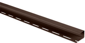 Планка "J - trim", Альта-Сайдинг, 3000 мм, цвет Коричневый, фотография 1