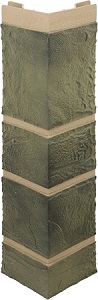 Наружный угол камень (малахит), 0,47 х 0,11м