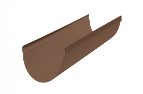 Жёлоб водосточный ПВХ, цвет коричнево-белый, длина 3м, диаметр 115 мм
